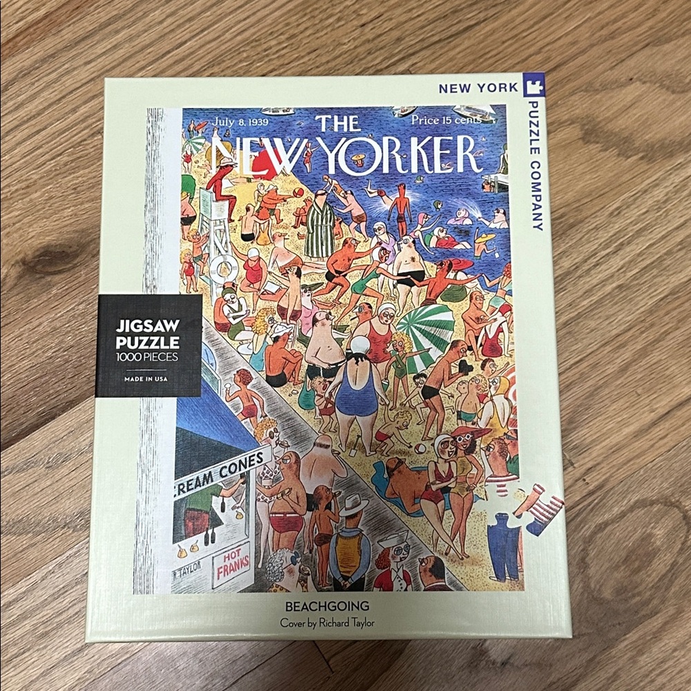New York Puzzle Company BeachGoing 1000 piece Puzzle  *New in box